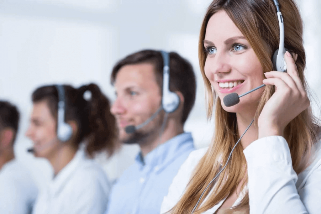 Girl in Call Center